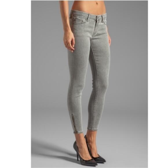 Mother The Looker Ankle Zip Jeans in Pop Color 25 - Picture 1 of 12